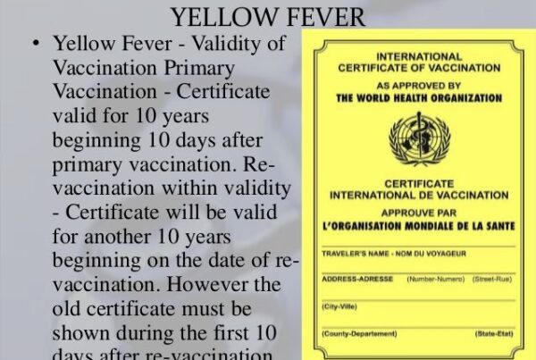 Yellow Fever Vaccination