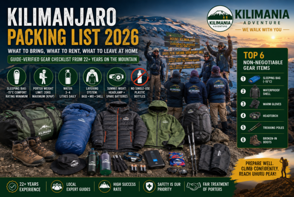 Kilimanjaro Gear Guide 2026