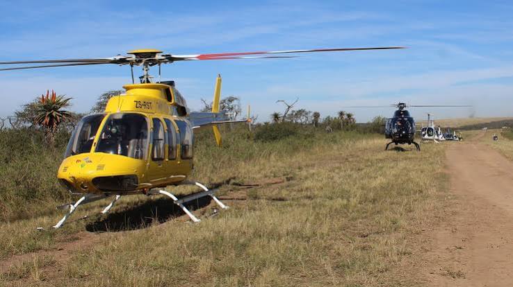 Helicopter Game Drive Africa